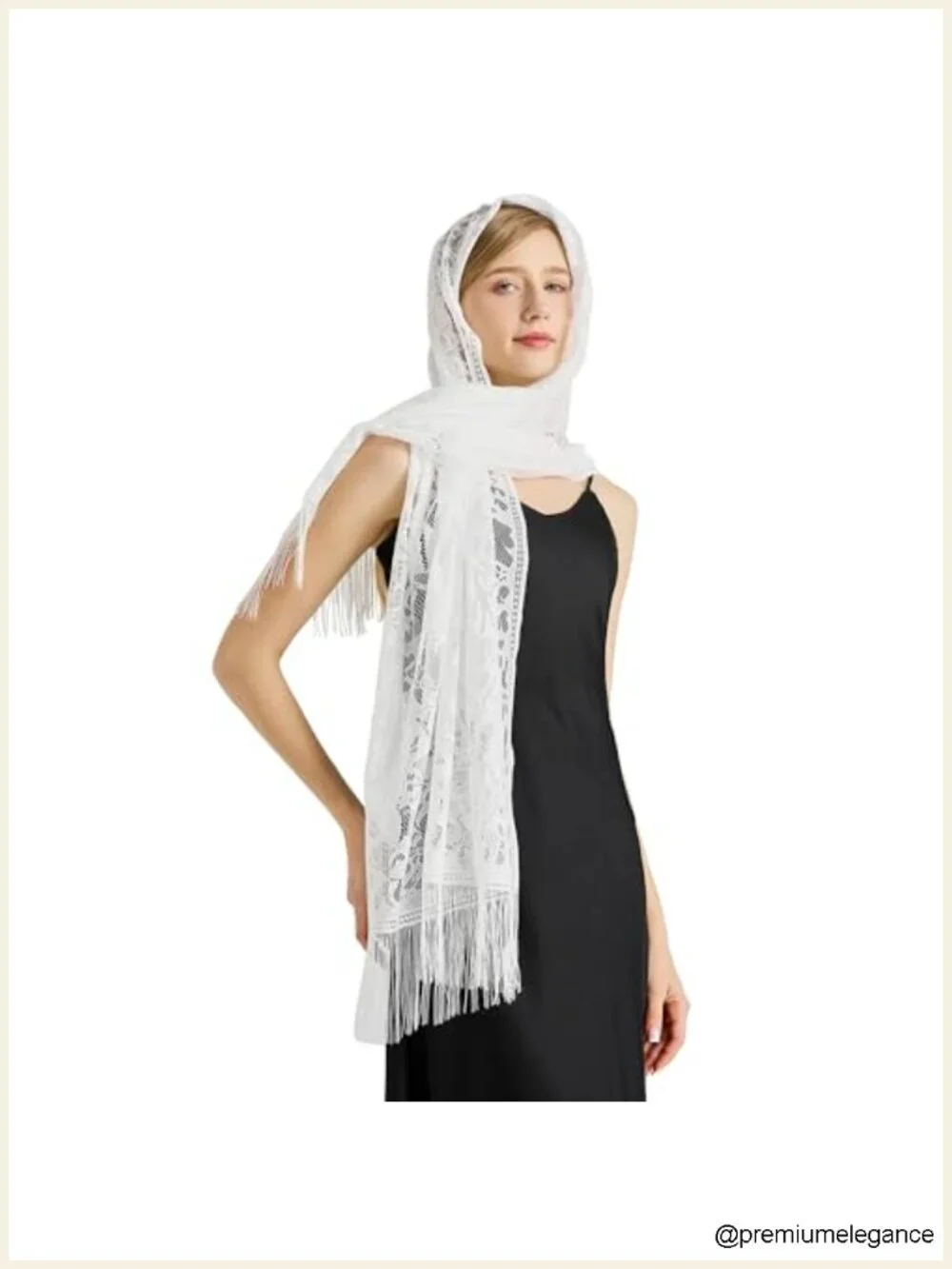 Lace Floral Shawl Wrap for Women Evening Formal Wedding Bridal Scarf